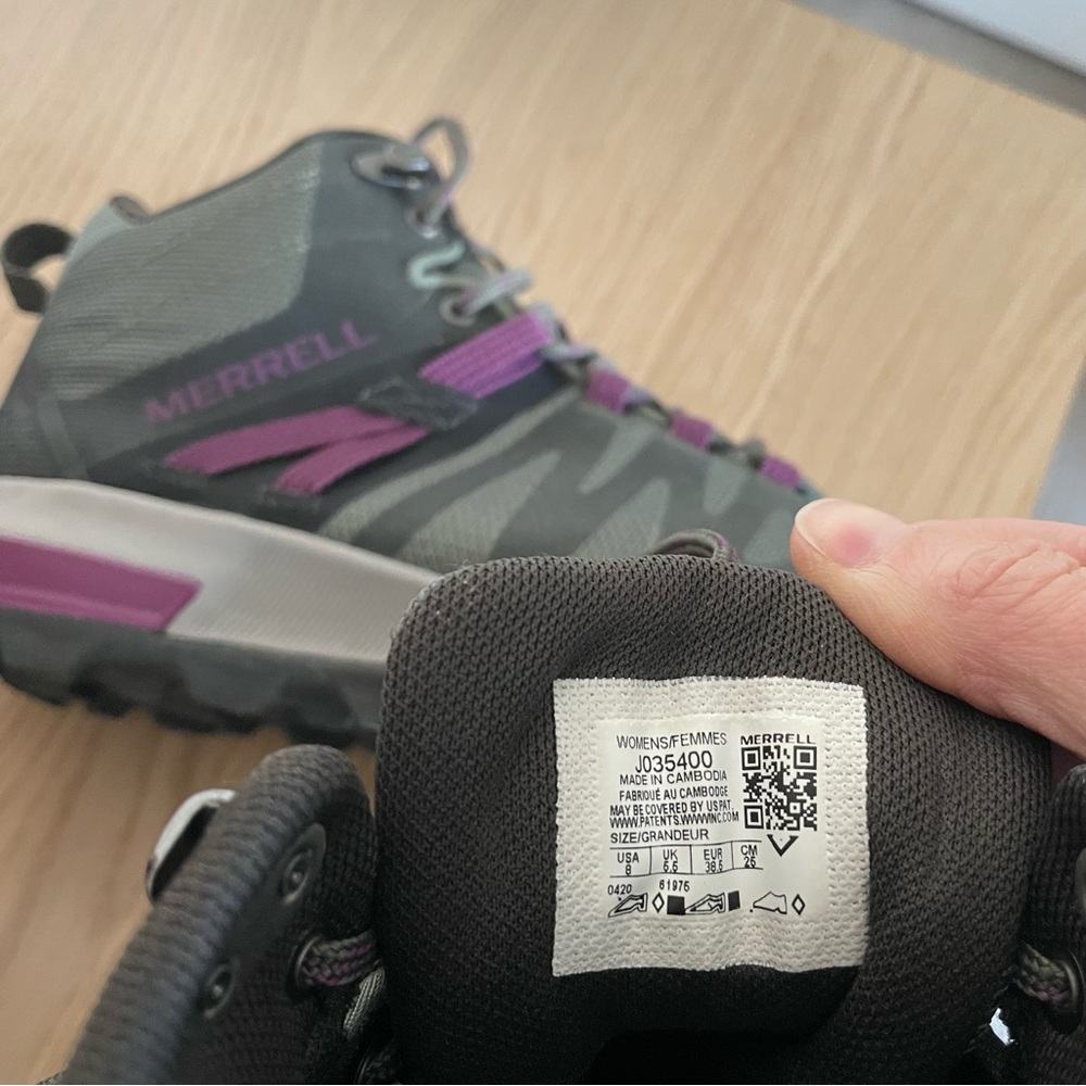 Women’s Merrell Zion FST Mid WP Hiking Boot Size 8 - Picture 5 of 5